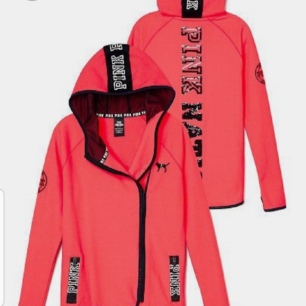 SMALL NWT VS Pink Fashion show full zip hoodie